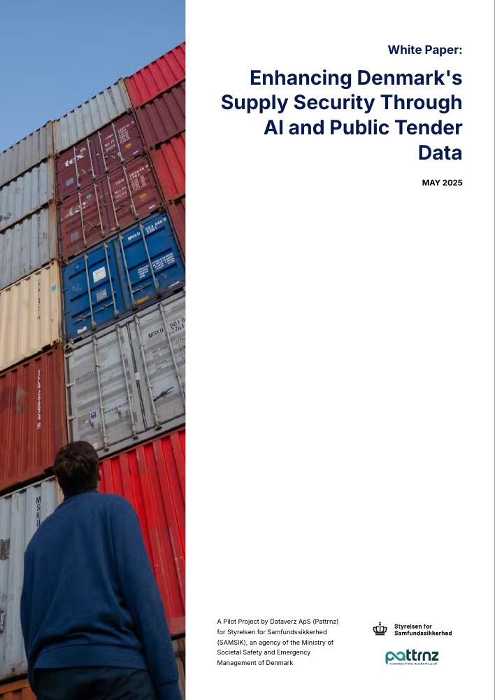 Første side: Enhancing Denmark’s Supply Security Through AI and Public Tender Data